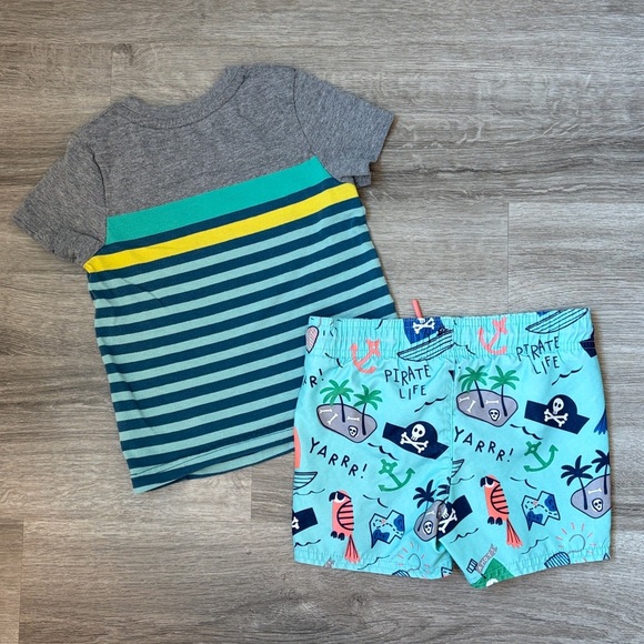Cat & Jack toddler boys matching swim set - Picture 2 of 3